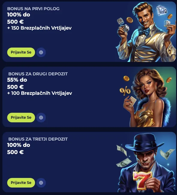 Bonus dobrodošlice Ivybet Casino